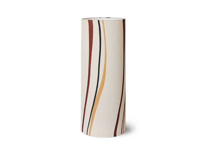 HKliving - Cylinder Leuchtenschirm, Ø 33 cm, swirl