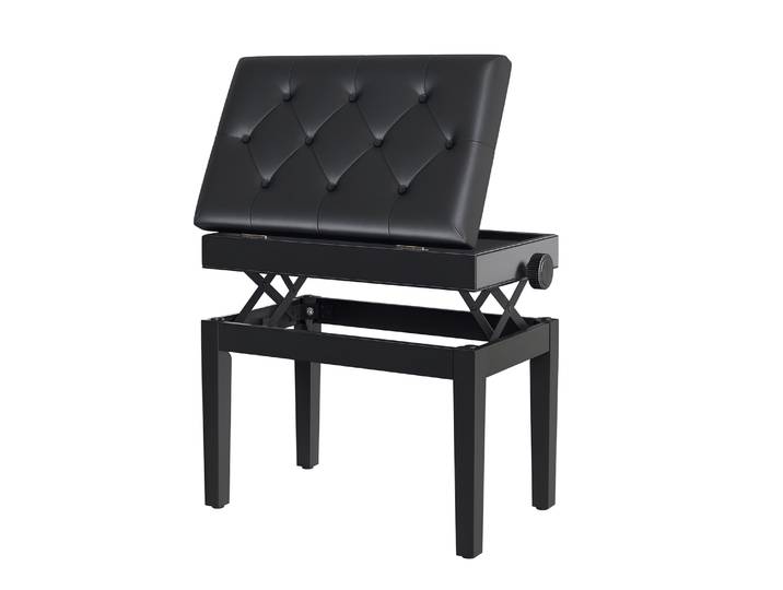 Homcom Piano Bench Tabouret de piano avec hauteur d'espace de rangement