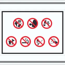 HB-Druck Schild Platz- und Hallenordnung Symbol A3 (297x420mm)