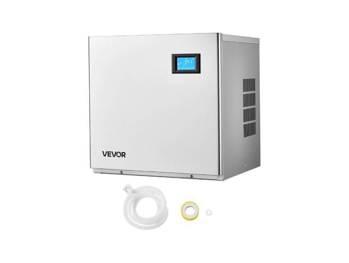 Vevor Machine A Glacons Commerciale Tete Seule\, Fabrique De Glacons 163 Kg Par Jour\, Pour Bar Restaurant Debit De Boissons\, Bac A Cubes 156 Pieces\, Autonettoyage Et Epaisseur Reglable\, Tete Uniquement