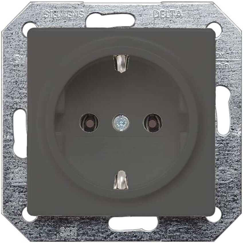 Siemens Indus.Sector Schuko-Steckdose Delta Vita, car/met 5UB1921)
