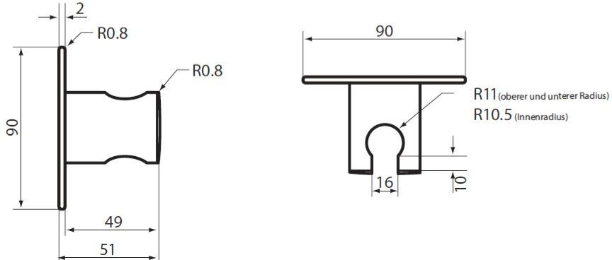 HSK Softcube Wandbrausehalter