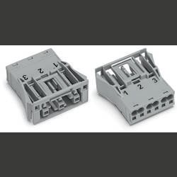WAGO 770-723 Netz-Steckverbinder WINSTA MIDI Buchse, gerade Gesamtpolzahl: 3 25 A Weiß 100 St. Package