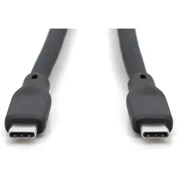 Digitus USB Silikon Kabel, USB 20Gbps, 2m, schwarz (2 m, USB 3.2 Gen 2x2, 240 W), USB Kabel