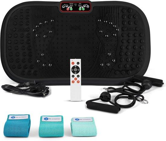 Fitness-Vibrationsplatte 3D - - Vibrationsplatte für Füße und Beine - Fördert die Durchblutung - Schwarz - 3 Intensitätsstufen