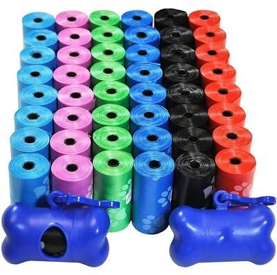 Uplift Essentials Dog Poop Bag Refill Rolls For Outdoor Pet Waste Cleanup black 80 Rolls 1200 Bags