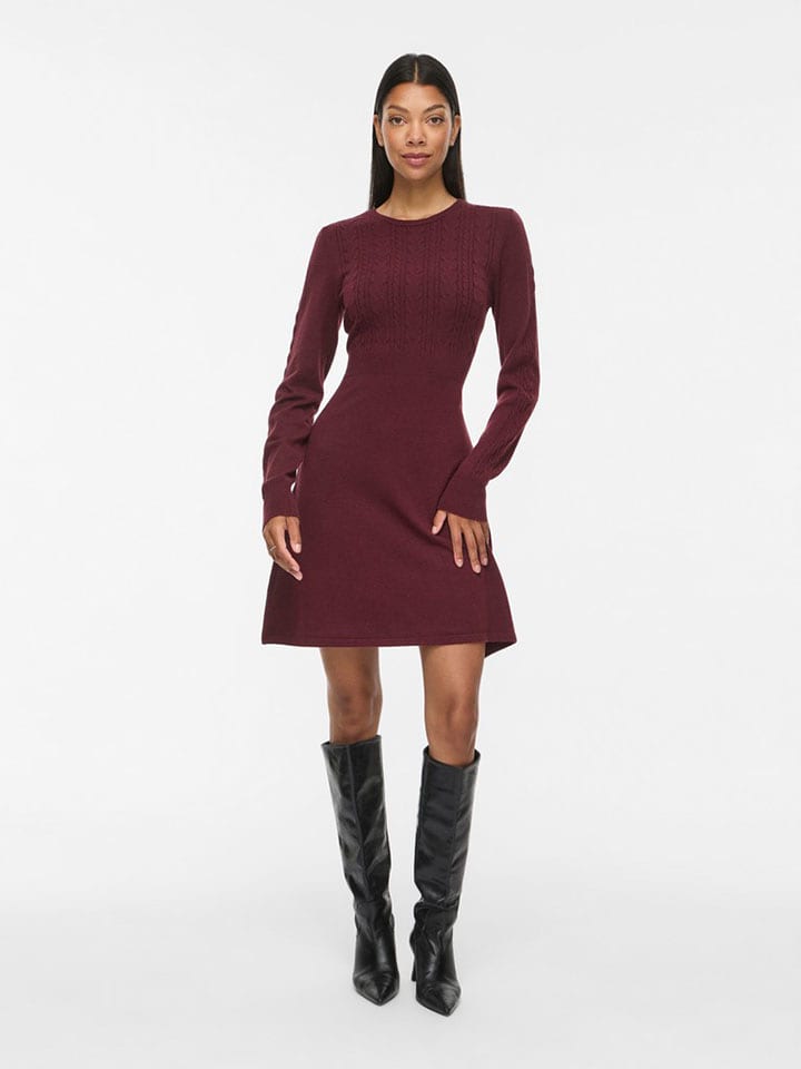 Vila Kleid "Kerry" in Bordeaux - XXL