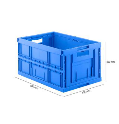 Faltkasten im EURO-Maß FK E-6320-2, 64 l, blau