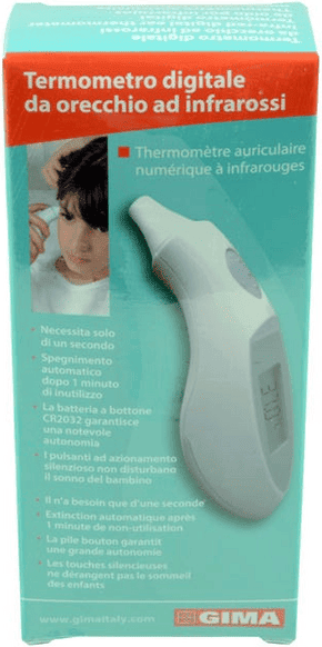Gima Termometro Orecchio Pocket Cper Misurare Febbre in modo Rapido