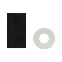 Klettband Fliegengitter 130x150 cm schwarz, Insektenschutz Klebeband
