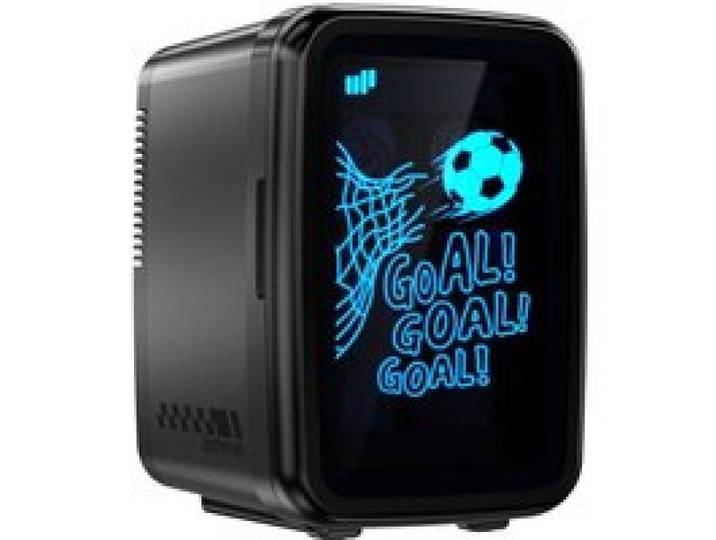 Mini frigo 4L/6 canettes LED 7 couleurs thermoélectrique 12V/220V portable sport/événement noir