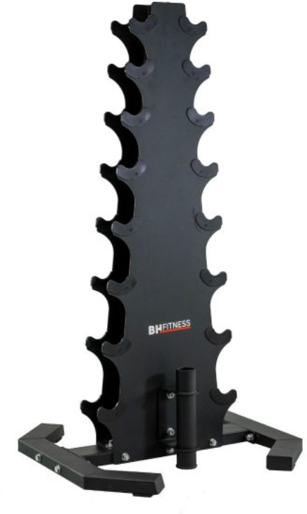 Suporte para halteres para uso doméstico: BH Fitness Dumbbell Rack G505 com estrutura sólida e resistente