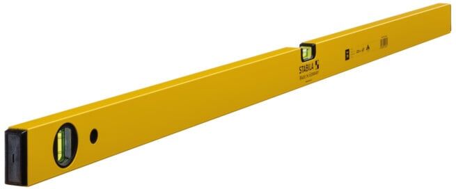 Niveau à bulles 70 120 cm aluminium jaune ± 0,5 mm/m STABILA (02289)