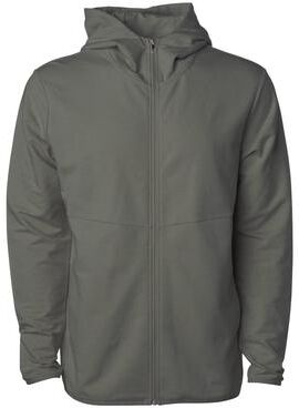 Independent Trading Co. EXP30PZ Perform Full-Zip Hooded Sweatshirt in Pine size XS   Triblend