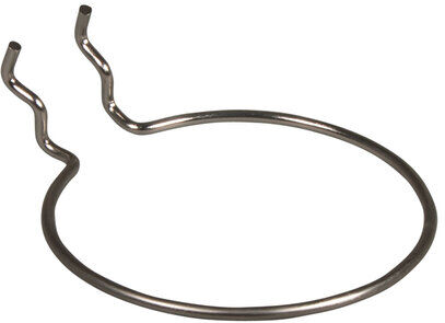 Metall-Halterung rund, silber, 10 cm Ø