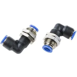 RS PRO, Rohrverbindungstechnik, 90 Degree Bulkhead Elbow Fitting, 10 mm (Winkelverbindung)