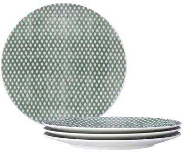 "Noritake Hammock Set of 4 Coupe Salad Plates - Dots, 9-1/2"""