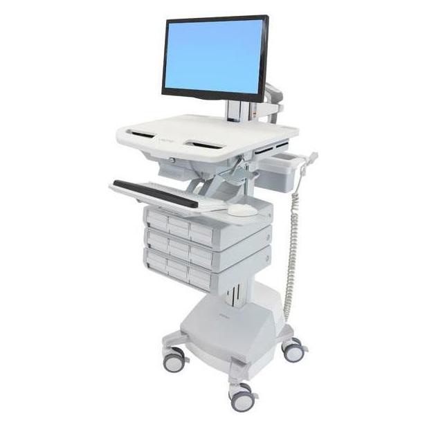 Ergotron Wagen für LCD-Display / Tastatur / Maus / CPU / Notebook / Kamera / Scanner (off (SV44-1391-2)