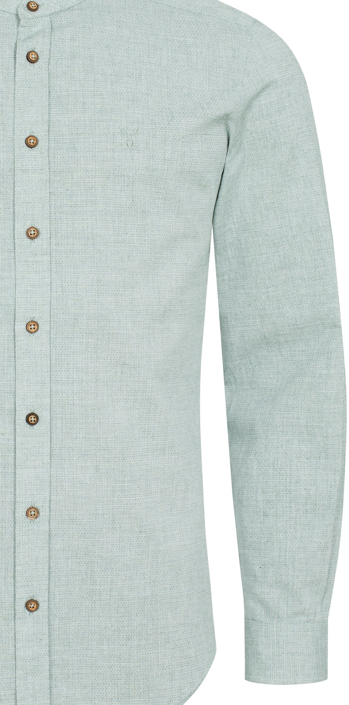 Trachtenhemd NÜBLER "Trachtenhemd Severin", Herren, Gr. L, EURO, grün, Obermaterial: 100% Polyester PES., Hemden Trachtenhemd