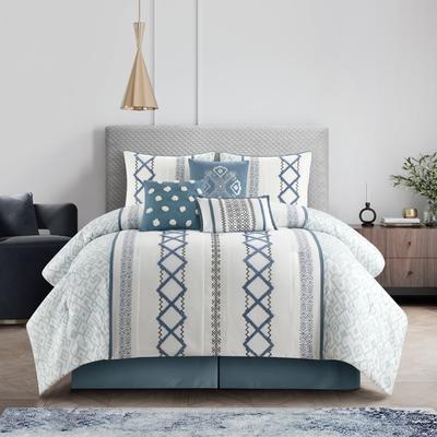 Nanshing Trina Embroidered 7-Piece Comforter Set