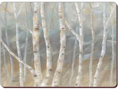 Counterart Set of 2 Hardboard Placemats, Silver Birch
