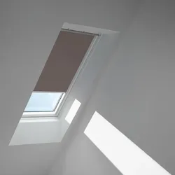 VELUX Verdunkelungsrollo Taupe 4577, C02, Aluminiumschiene,Elektro,GGU,VELUX