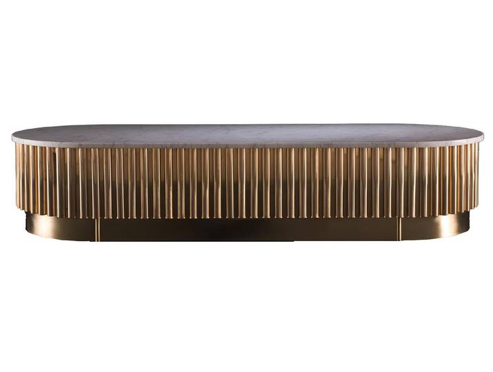 JVmoebel Couchtisch Luxuriöser Couchtisch aus Marmor und Metall in elegantem Design (Packung, Couchtisch), Made in Europa