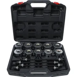 BGS DIY 67305 Satz Zughülsen & Druckhülsen mit 4 Spindeln 24 teilig