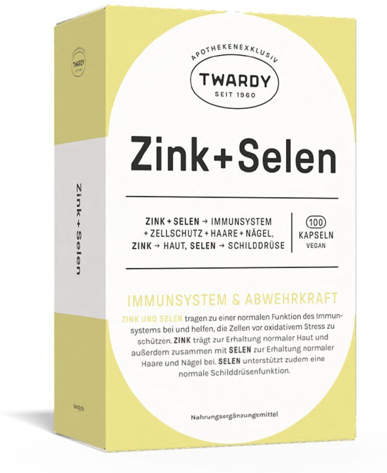 Twardy Zink + Selen Kapseln vegan 100stk