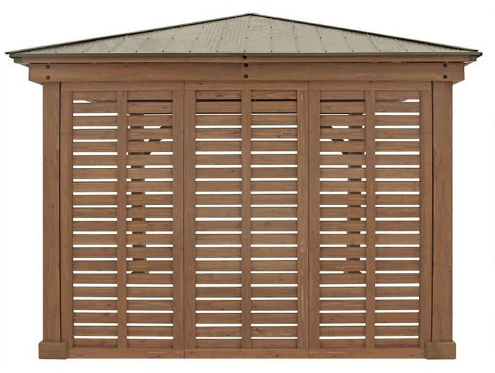 Westmann Holz Seitenwand für Pavillon Devon Natur 8x298x232 cm