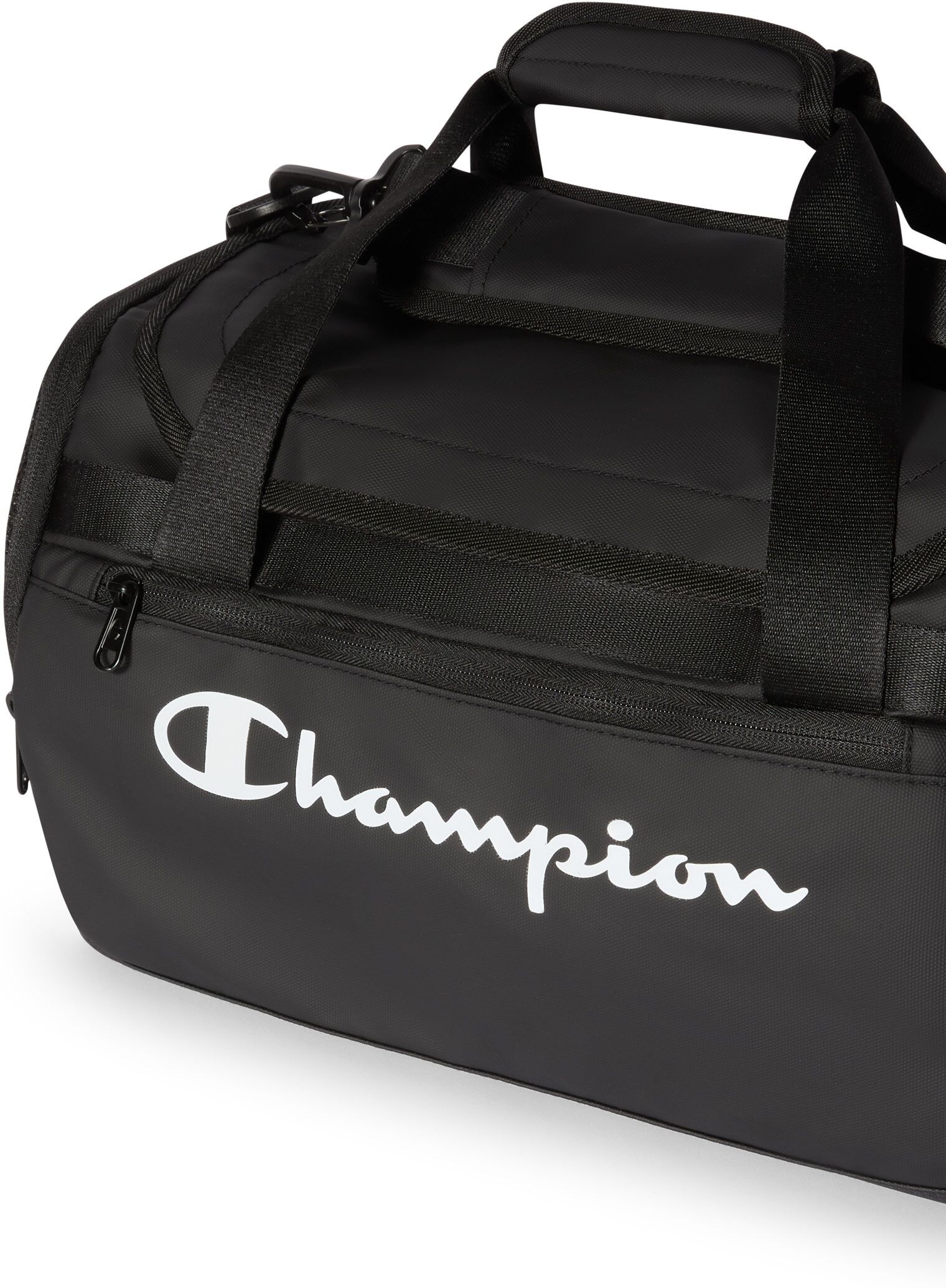 Sporttasche CHAMPION "Gym extra small training duffle UNISEX 25L", schwarz (nbk, ns), Obermaterial: 100% Polyester, Taschen Sporttasche, kompakte Sporttasche, 25 l Volumen, als Duffle-Format, aus Polyester