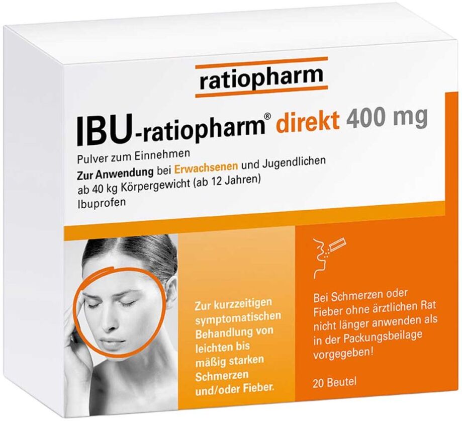 IBU-ratiopharm direkt 400 mg Pulver zum Einnehmen