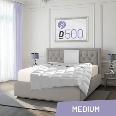 Gänsedaunenbettdecke SCHLAFSTIL "D500", weiß, B:155cm L:200cm, 100% Baumwolle, Bettdecken, hergestellt in Deutschland