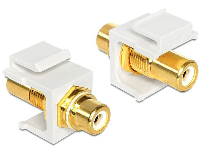 Delock Modulaire RCA-koppeling - Wit