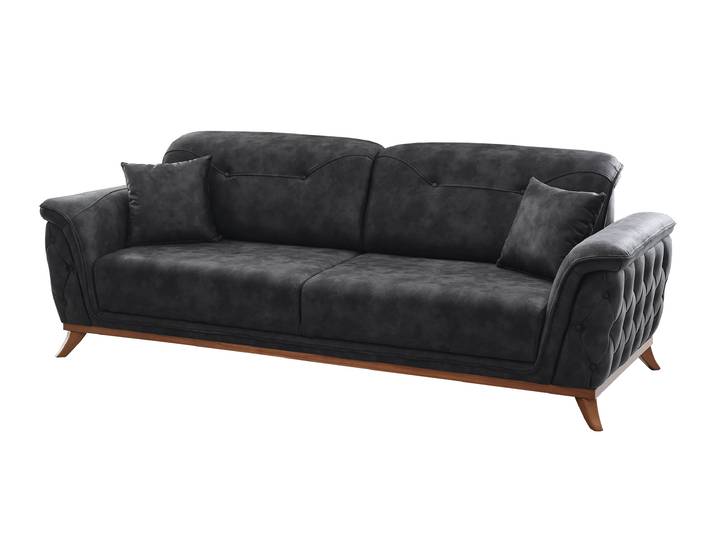 Einzelsofa 3-Sitzer anthrazit 257 cm - ALBERTO