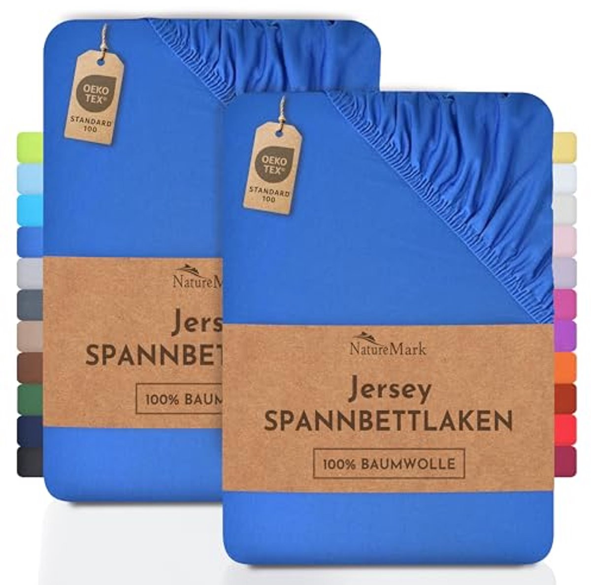 2-pack Jersey Hoeslakens van 100% Katoen voor Volwassenen