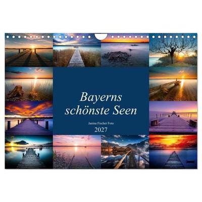 Schöne Seen in Bayern (Wandkalender 2027 DIN A4 quer), CALVENDO Monatskalender