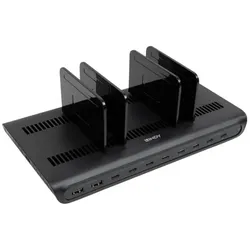 Lindy 73447 Ladestationsorganiser Freistehend Kunststoff Heidelbeere