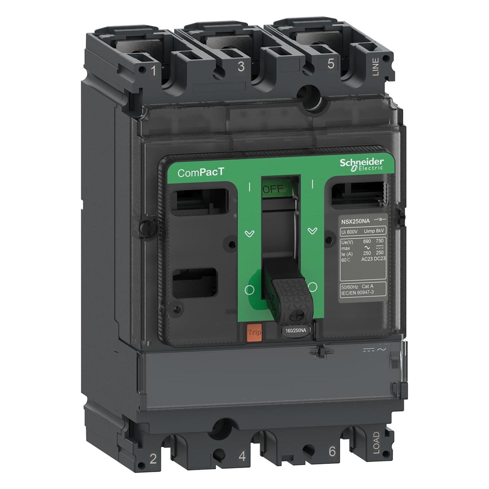 Schneider Electric C253250S Lasttrennschalter ComPacT NSX250NA 3 poles (C253250S)