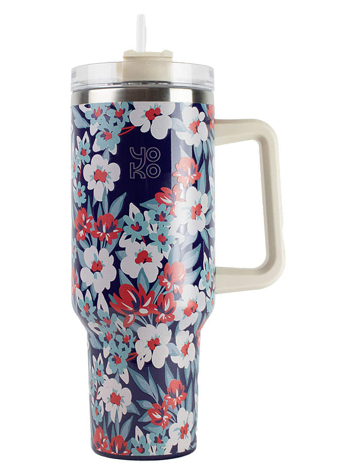 Yoko Design Thermobecher "Casablanca" in Blau/ Rot/ Weiß - 1200 ml - onesize
