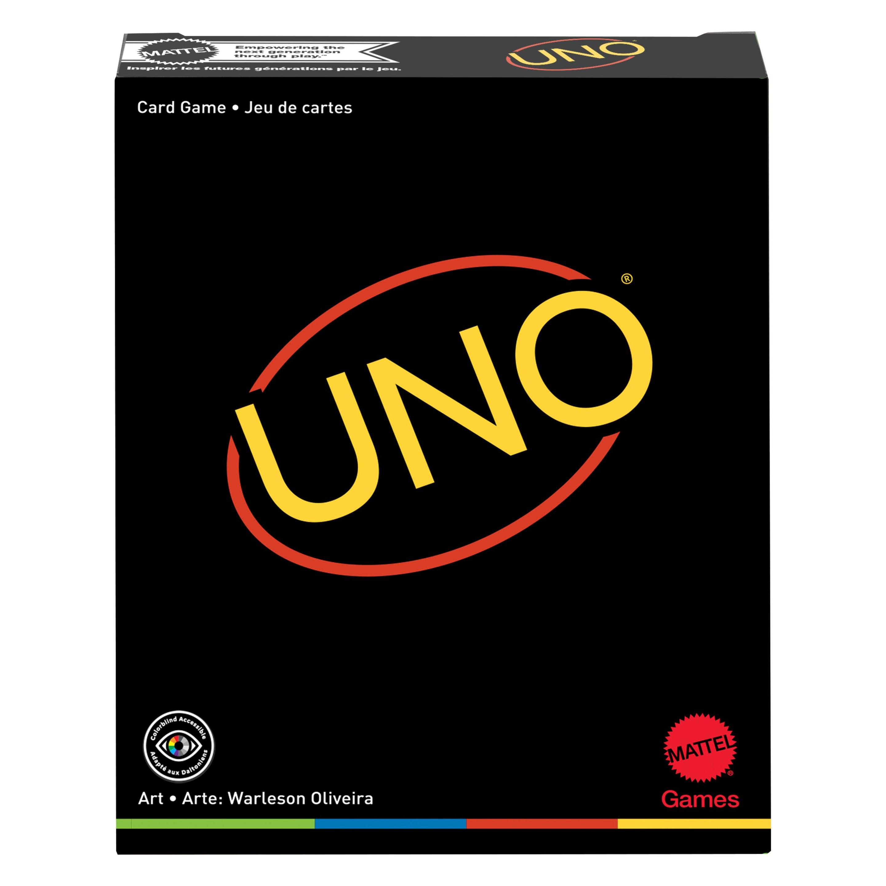 Mattel Games Uno Minimalista (Deutsch, Englisch, Französisch, Italienisch, 2 - 10 Spieler) (GYH69)
