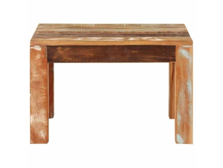 Couchtisch 55x55x35 cm Massivholz aus Wiedergewinnung mit Glastüren Stahlkonstruktion,verstellbare Füße,Trennwände mit Glastüren,einfache Reinigung mit feuchtem Tuch