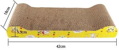 Uplifted Goods Cozy Corrugated Cardboard Cat Scratch Board bony Type