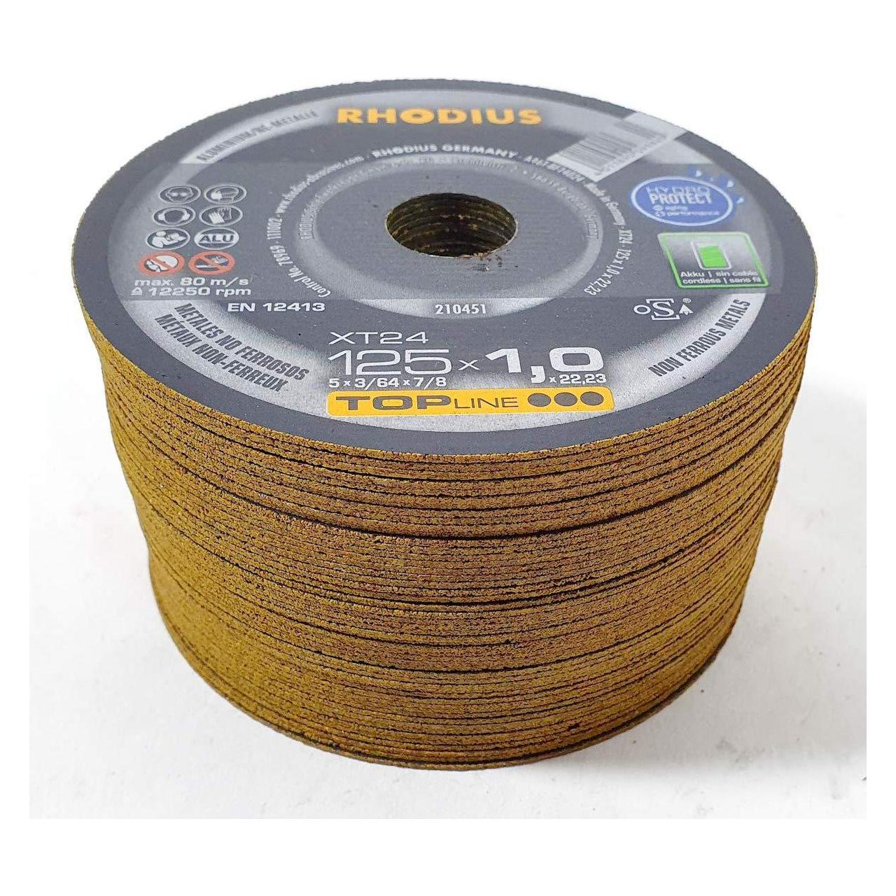 Rhodius XT24 Trennscheibe 125 x 1.0 x 22.23 mm (210451)