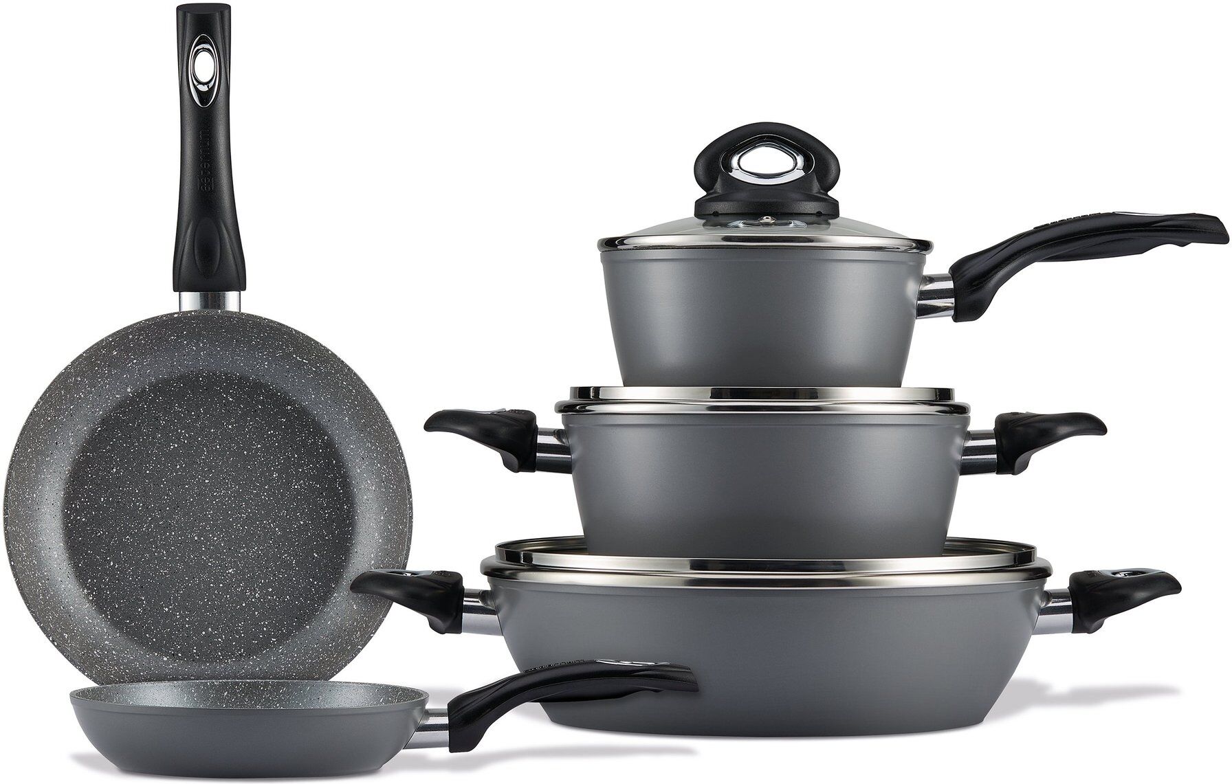 Batteria pentole Aeternum AP000289 BROOKLYN TASTE Grey