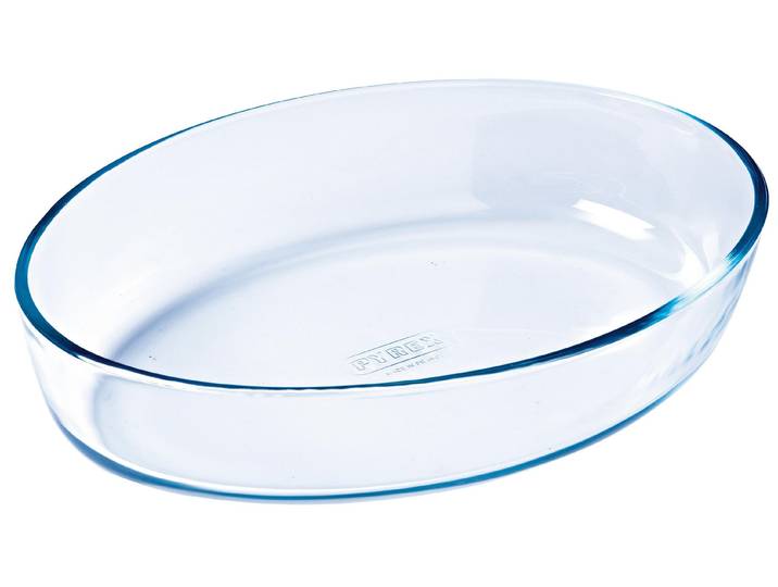 Auflaufform PYREX Pyrex 25 x 17 cm Oval, Transparent , transparent, B:17cm L:25cm, Glas, Auflaufformen, Auflaufform