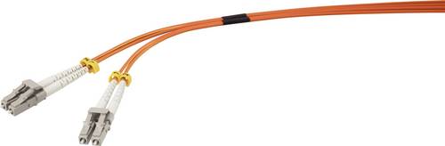 Renkforce RF-5189148 Glasfaser LWL Anschlusskabel 1.00m Orange [1x LC-Stecker - 1x LC-Stecker] 50/125 µ Multimode OM2