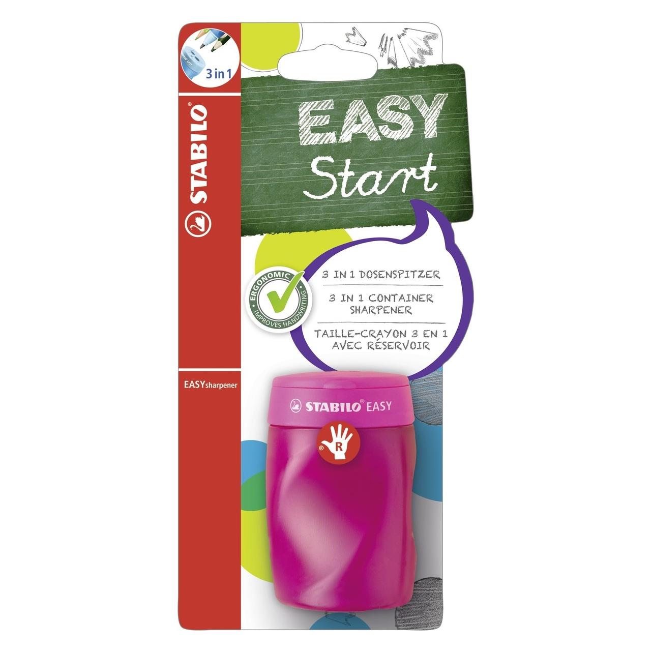 Stabilo EASYsharpener Dosen-Spitzer für Rechtshänder (B-41596-3)