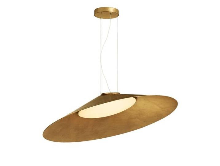 KDLN KUNDALINI lampe à suspension KATE (Feuilles d'or, 3000K - Métal)