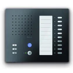 TCS CAI1100-0156 Audio Innenstation zum Freisprechen Serie Carus ADAPTO +10 Tasten, Aufputzmontage schwarz CAI11000156